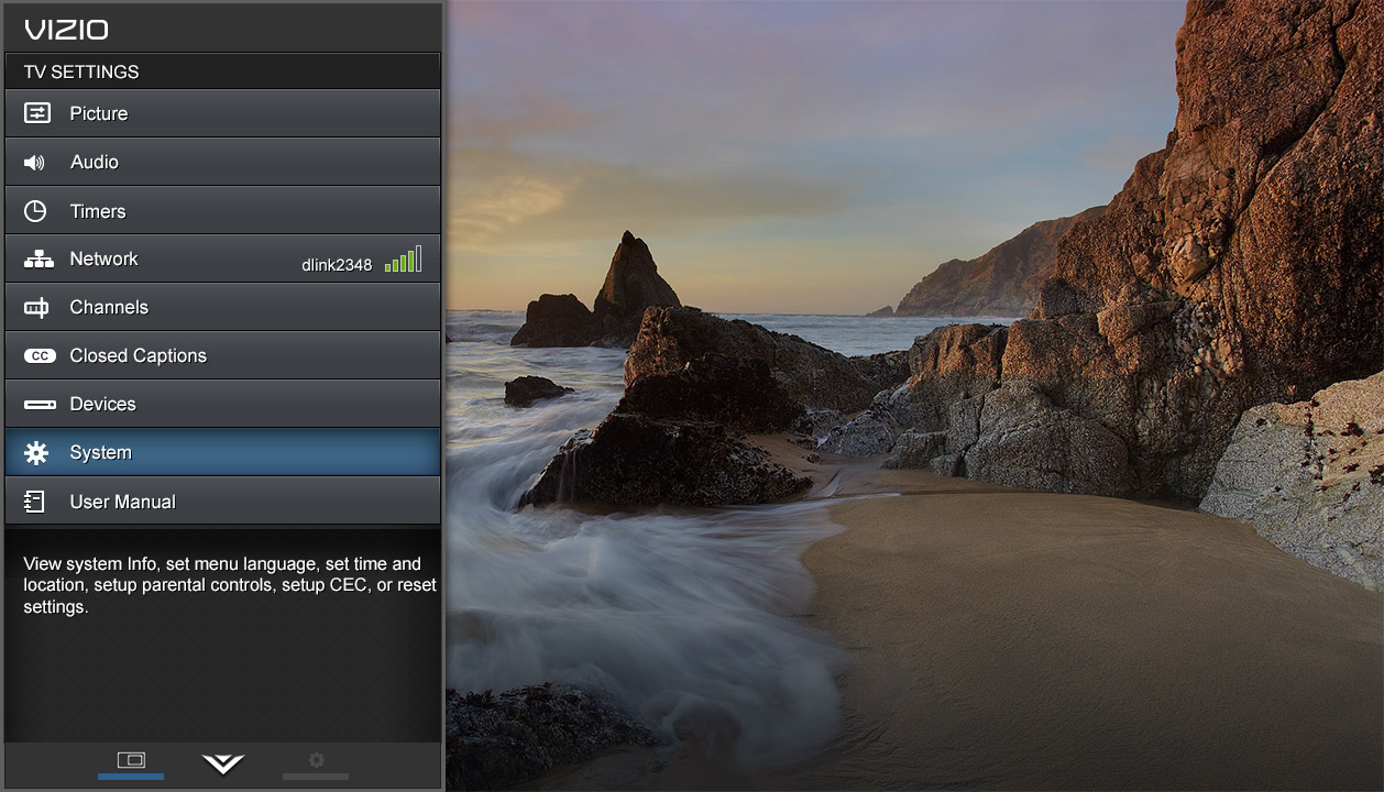 Display Settings on VIZIO Display Display Settings on VIZIO Display