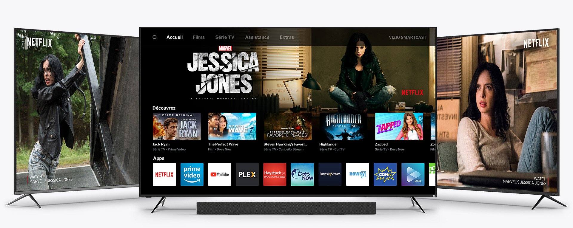 VIZIO TVs featuring SmartCast UI