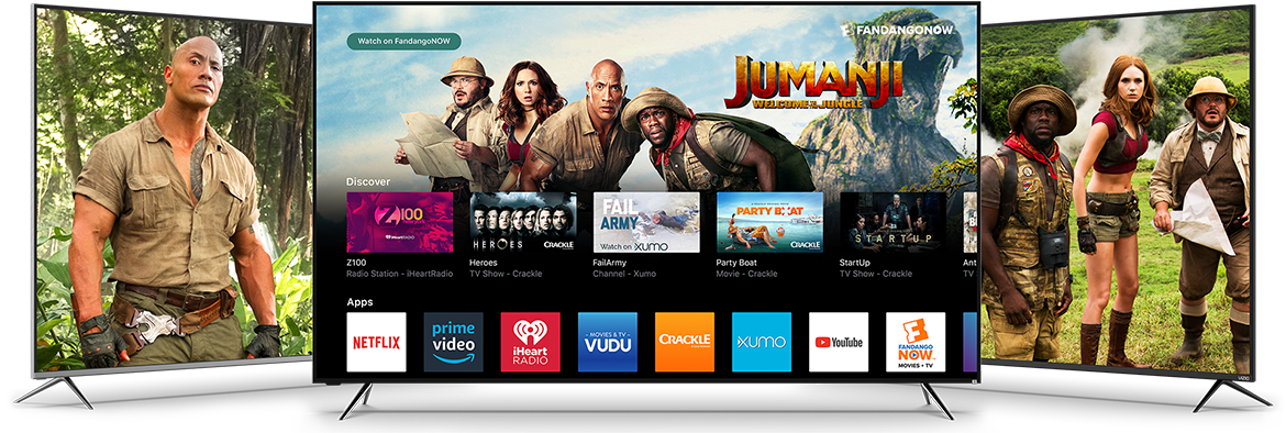 VIZIO TVs featuring SmartCast UI