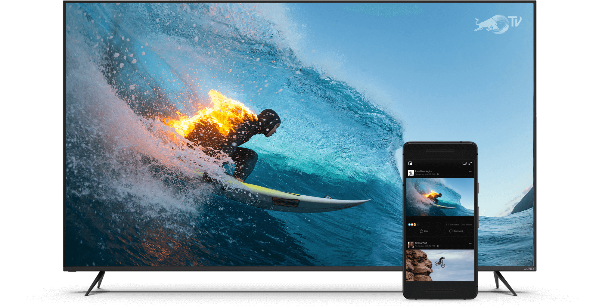 VIZIO TV Featuring Surfer